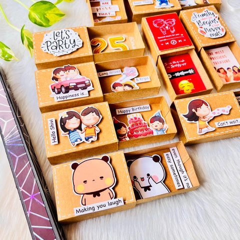 Friendship/Family Matchbox Card | 10 Cards | Customisable Friendship/Family Matchbox Card | 10 Cards | Customisable