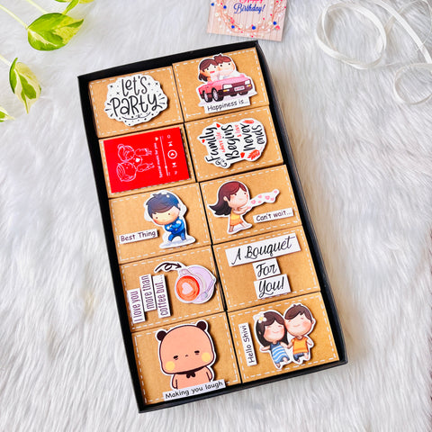Friendship/Family Matchbox Card | 10 Cards | Customisable Friendship/Family Matchbox Card | 10 Cards | Customisable