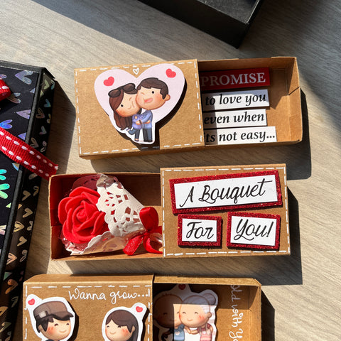 Love Relationship Matchbox Card | 4 Cards Love Relationship Matchbox Card | 4 Cards