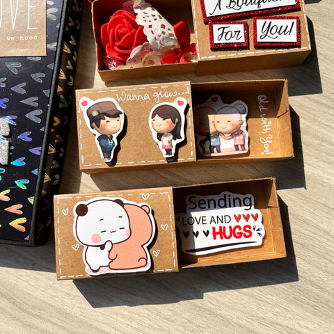 Love Relationship Matchbox Card | 4 Cards Love Relationship Matchbox Card | 4 Cards