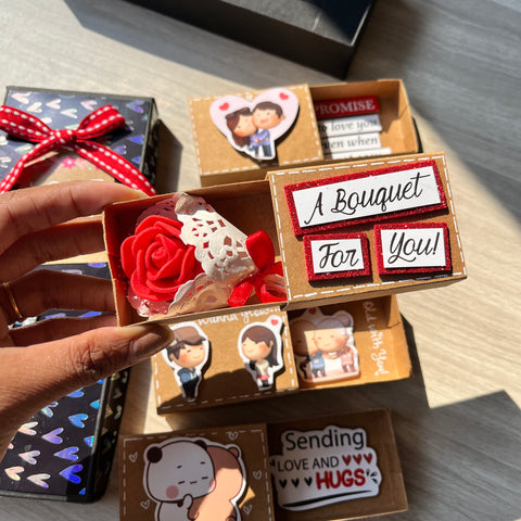 Love Relationship Matchbox Card | 4 Cards Love Relationship Matchbox Card | 4 Cards