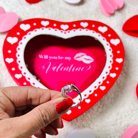 Fire Valentine Card with Ring Fire Valentine Card with Ring