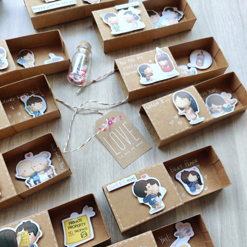 Love Special 6 Matchbox Cards Love Special 6 Matchbox Cards
