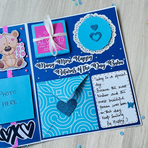 Heart Tree Greeting Card | Blue, Purple Heart Tree Greeting Card | Blue, Purple