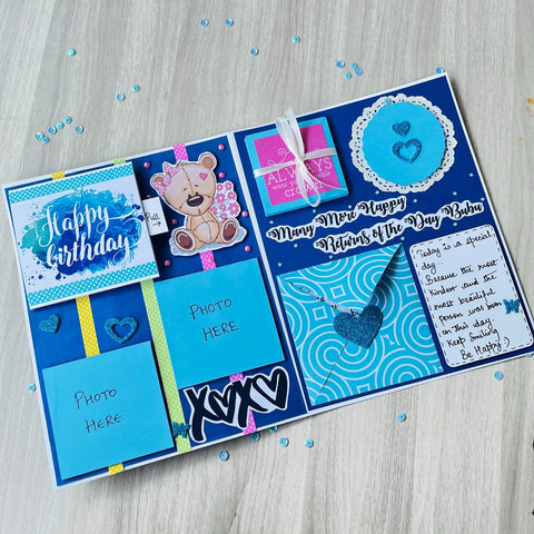 Heart Tree Greeting Card | Blue, Purple Heart Tree Greeting Card | Blue, Purple
