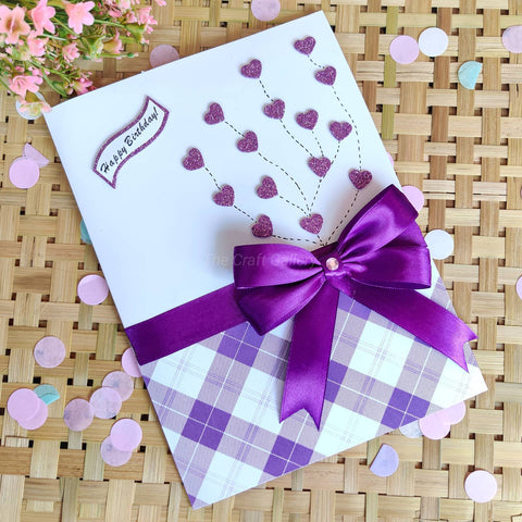 Heart Tree Greeting Card | Purple Heart Tree Greeting Card | Purple