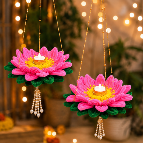 Lotus/Kamal Lantern-Set of 2