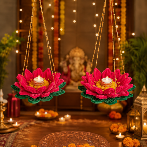 Lotus/Kamal Lantern-Set of 2
