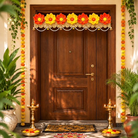 Lotus Toran/Bandarwal Door Hanging- 40 inches