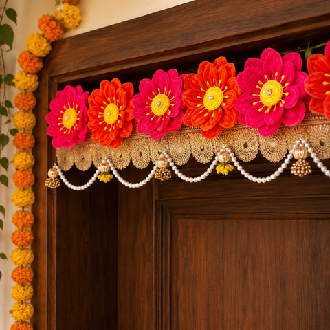 Lotus Toran/Bandarwal Door Hanging- 36 inches