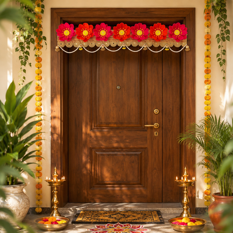 Lotus Toran/Bandarwal Door Hanging- 36 inches