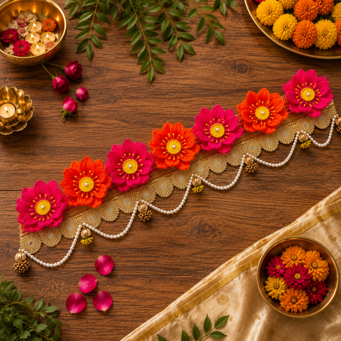Lotus Toran/Bandarwal Door Hanging- 36 inches