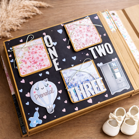 Pregnancy Record Book with Shaker card | Mom to be
