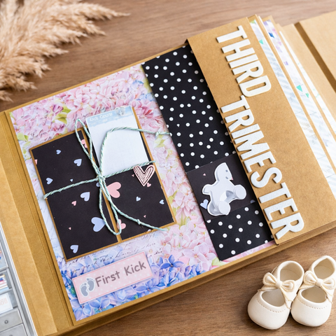 Pregnancy Record Book with Shaker card | Mom to be