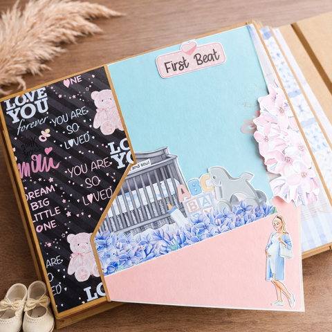 Pregnancy Record Book with Shaker card | Mom to be