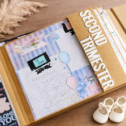 Pregnancy Record Book with Shaker card | Mom to be
