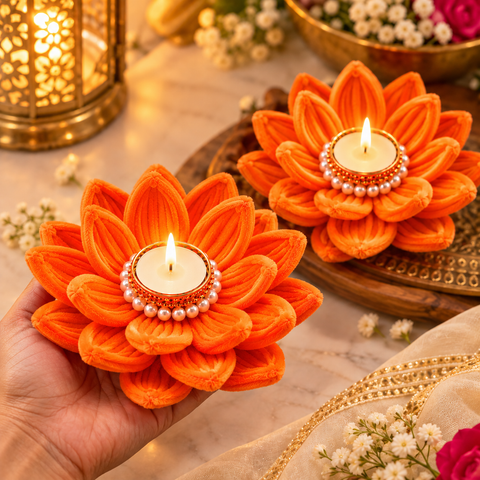 Lotus Tealight Candle Holder- Lotus Set