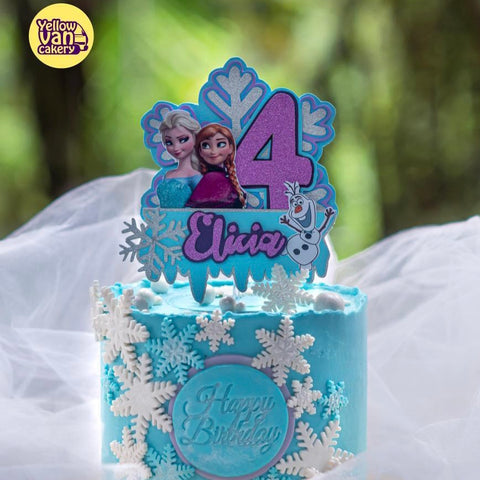 Frozen cake topper/ Elsa cake topper, Kids Party Topper, Kids Birthday –  The Craft Gallery