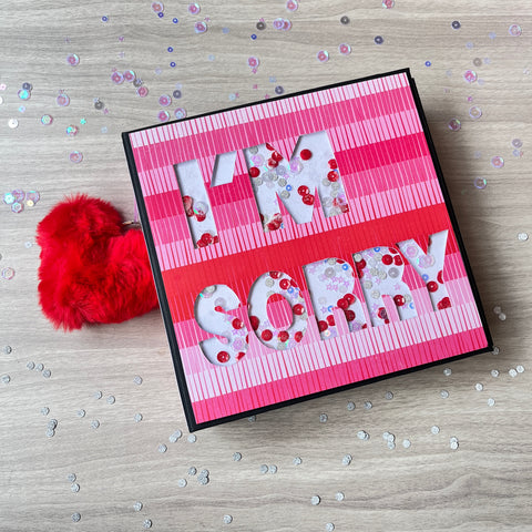 I' M SORRY/ Apology mini Scrapbook, Sweet Apology Mini Album