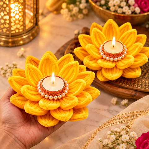 Lotus Tealight Candle Holder- Lotus Set