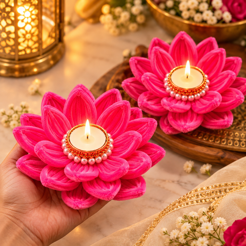 Lotus Tealight Candle Holder- Lotus Set
