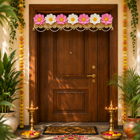 Lotus Toran/Bandarwal Door Hanging- 40 inches