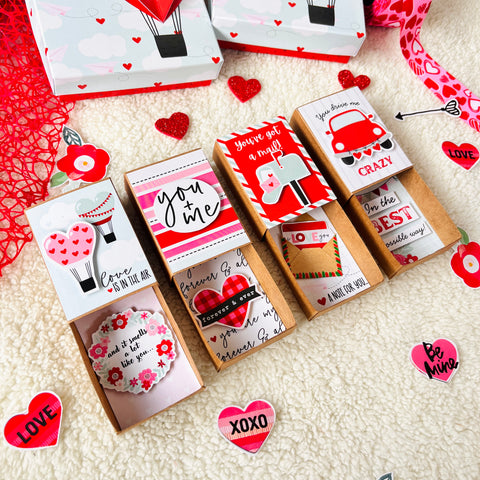 Hello Love Matchbox Cards With Cute Quotes