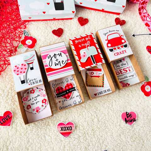 Hello Love Matchbox Cards With Cute Quotes