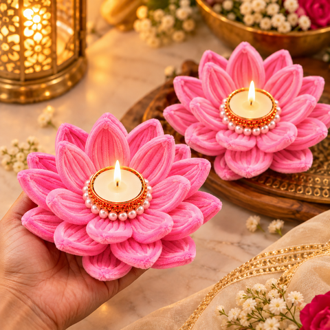 Lotus Tealight Candle Holder- Lotus Set