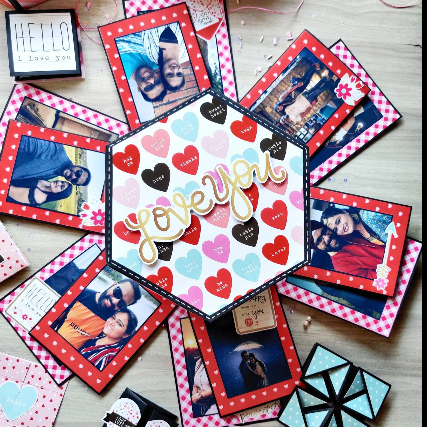 Hexagonal Explosion Boxes – The Craft Gallery