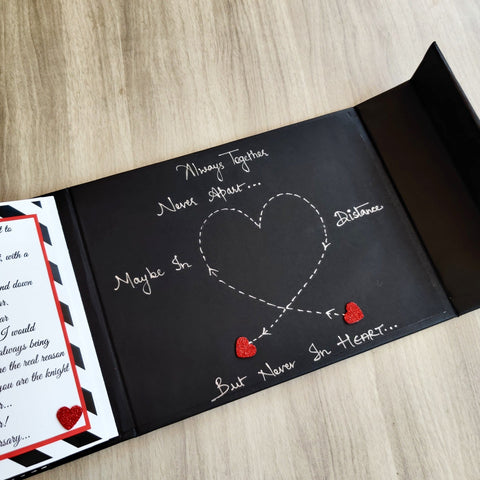 Love Story Book | Shaker Card with Lock