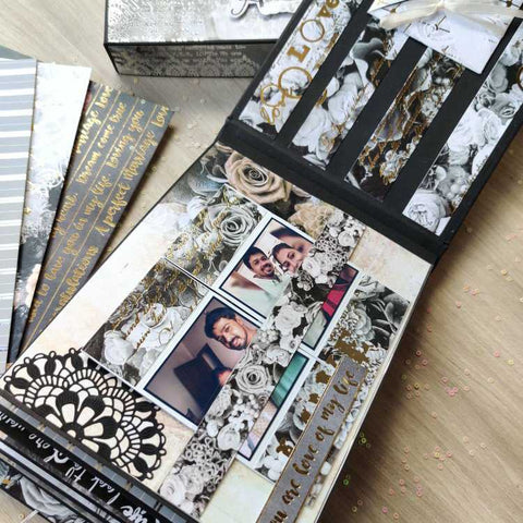 Royal Gold & Silver Foiled Scrapbook