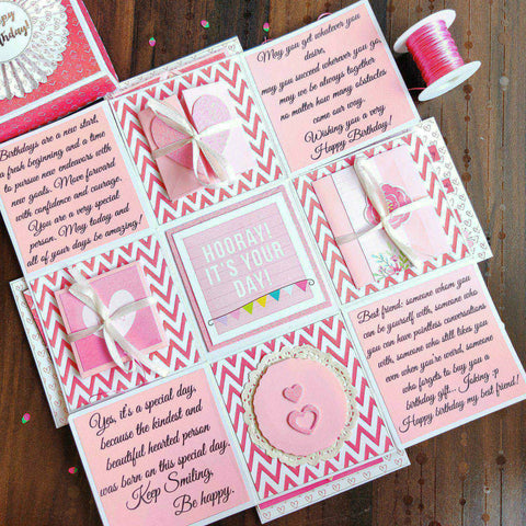 Two Layer Mystery Explosion Box | Blush Pink – The Craft Gallery
