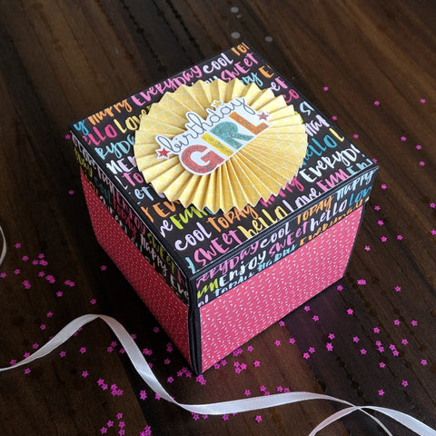 Single Layer Explosion Box | Rosette Lid