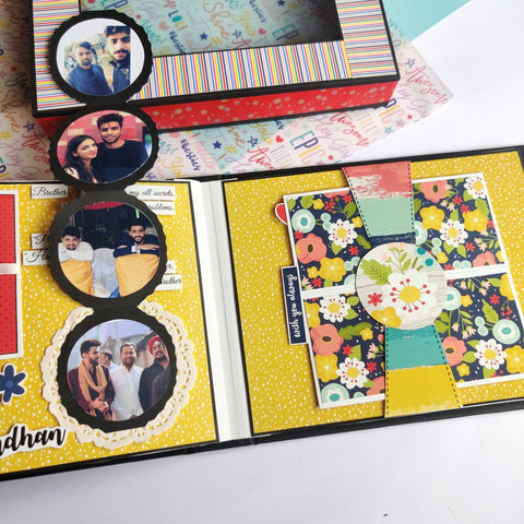 Rotating Wheel Birthday Scrapbook with Secret Message