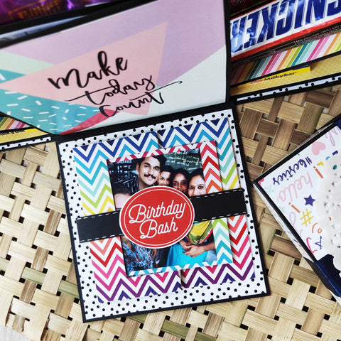 Three Layer Chocolate Explosion Box | With photos & cards