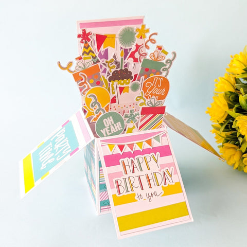 Pop Up Box Birthday Card