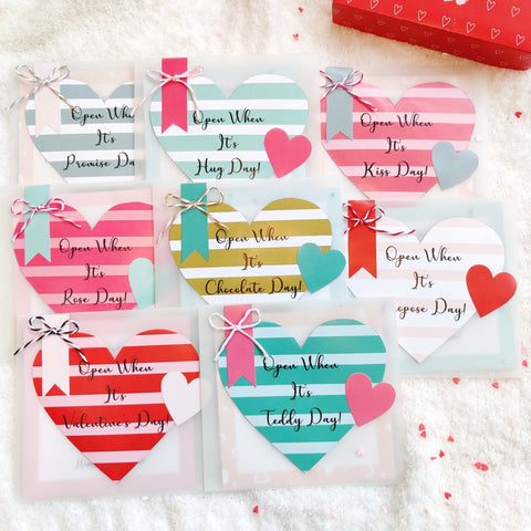 Open When Letters | Colourful Vellum Envelopes with Gift Box