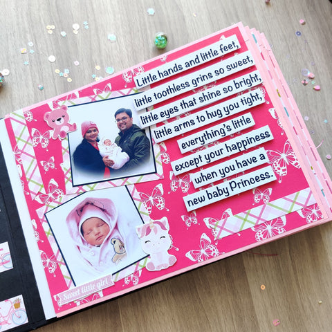 Pink Princess Baby Album | Castle Box