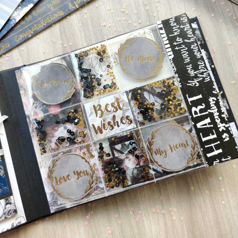 Royal Gold & Silver Foiled Scrapbook