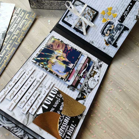 Royal Gold & Silver Foiled Scrapbook