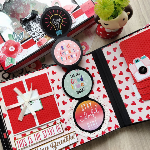 Rotating Wheel Love Dose Scrapbook