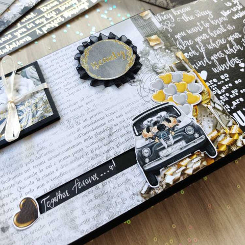 Royal Gold & Silver Foiled Scrapbook