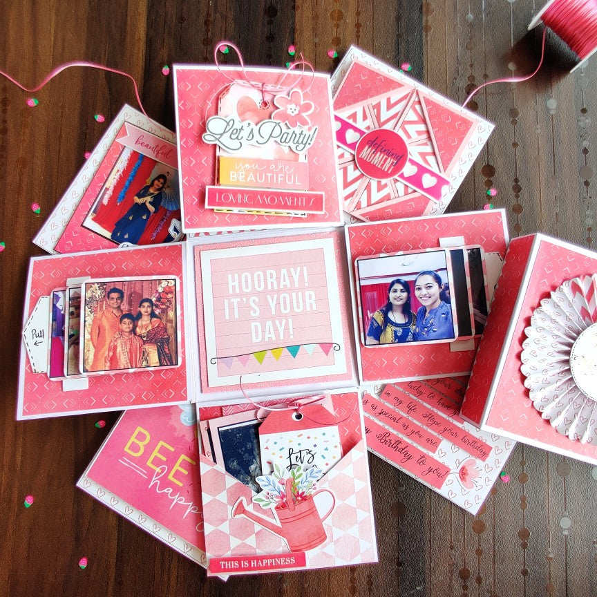 Two Layer Mystery Explosion Box | Blush Pink – The Craft Gallery