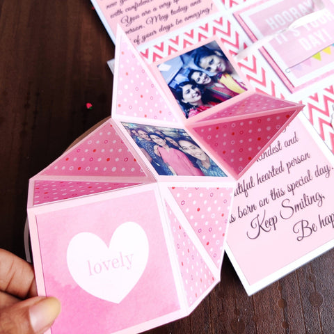 Two Layer Mystery Explosion Box | Blush Pink – The Craft Gallery