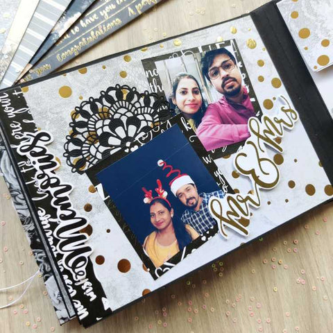 Royal Gold & Silver Foiled Scrapbook